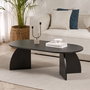 Nordure Melina Mesa de Café Negro Madera